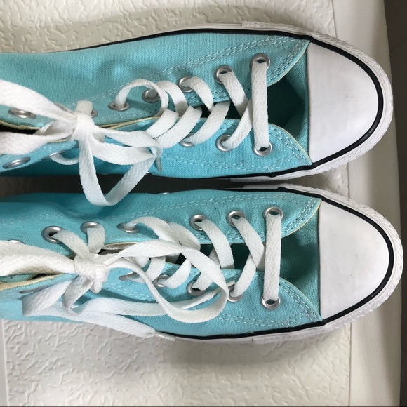 Converse Robin Egg/Tiffany Blue High Top sneakers - Picture 2 of 3